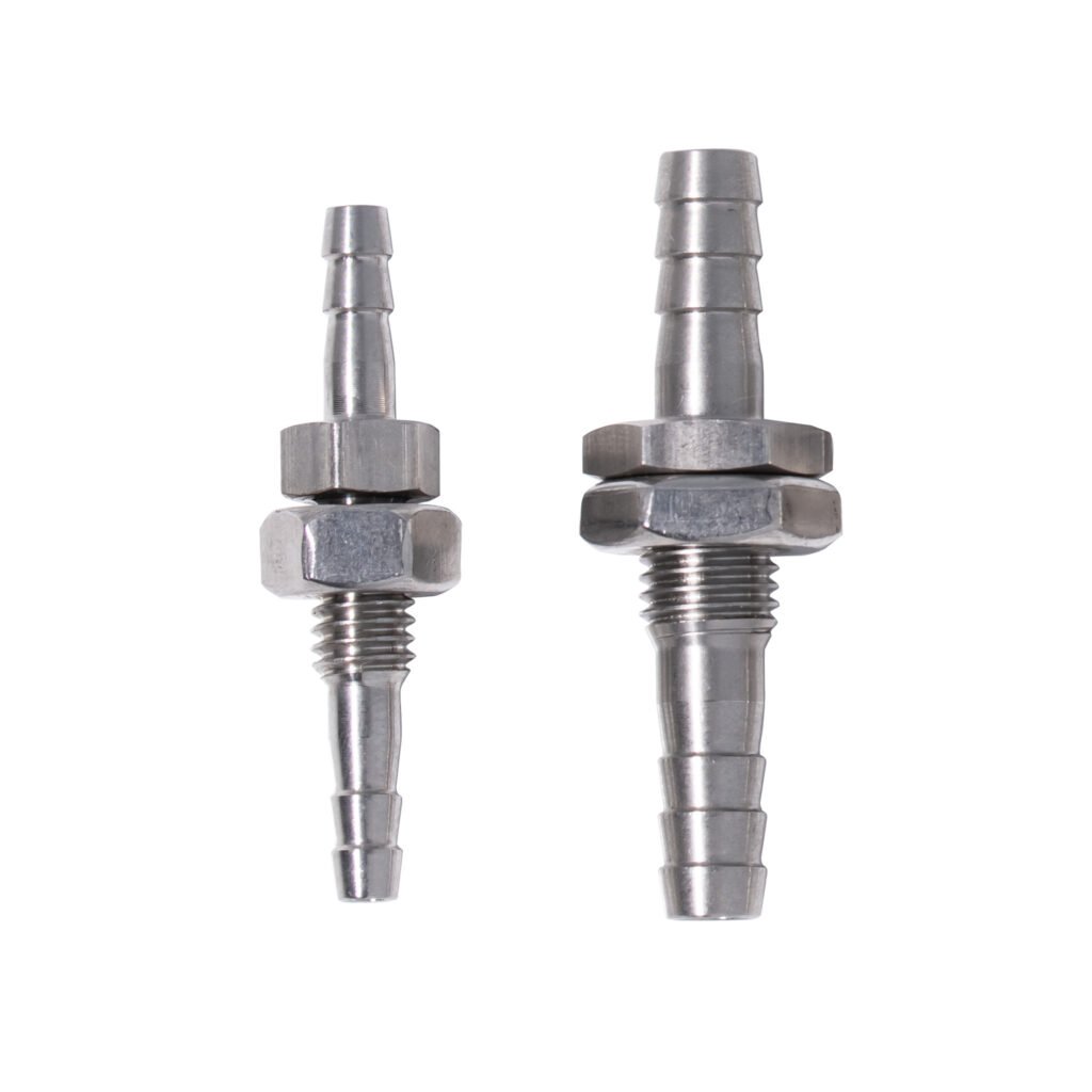 Hose Barb Bulkhead 304 Stainless Steel Barbed Tube Pipe Fitting Coupler Connector for Ozone