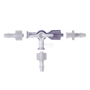 3 way adjustable luer connector for ozone therapy generators