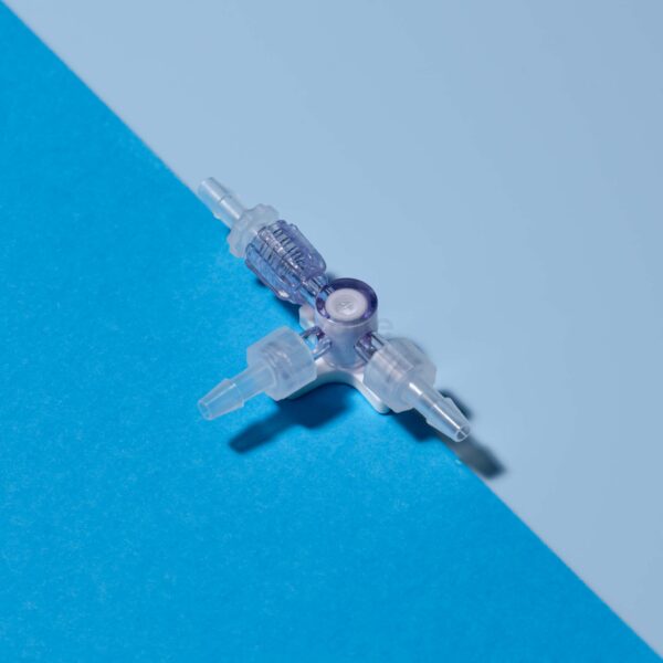 3 way adjustable luer connector for ozone therapy generators