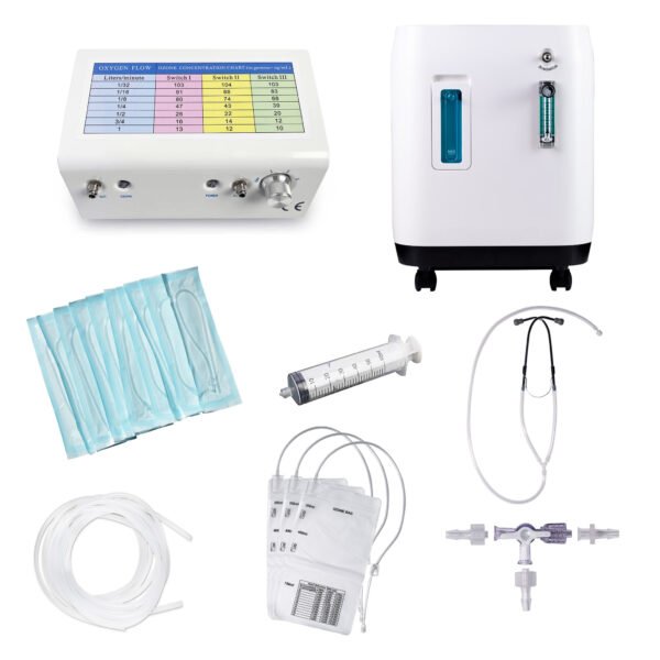 Ozone Therapy Set with MOZ0.2-AD Ozone Generator and Oxygen Concentrator + Ozone Accessories
